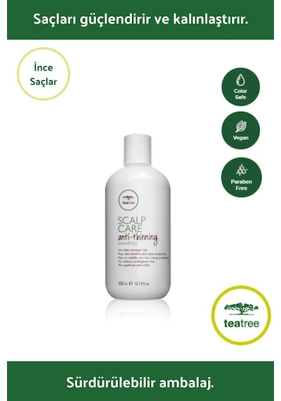 Paul Mitchell Tea Tree Scalp Care Thinning Shampoo 300 ML