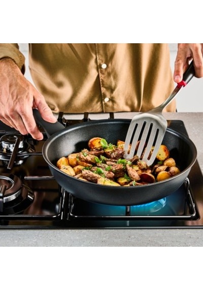 Wok Tava, 28 Cm Boyutunda Kaliteli Malzeme Açık Bej