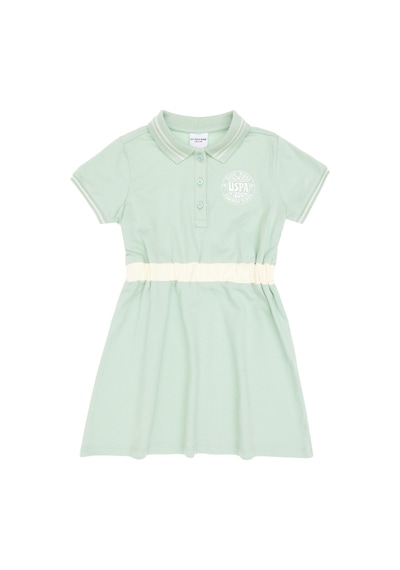 U.S. Polo Assn. Kız Çocuk Su Yeşili Polo Yaka Kısa Kol A-Form Örme Elbise 50306260-VR048 U.S. Polo Assn. Kız Çocuk Su Yeşili Polo Yaka Kısa Kol A-Form Örme Elbise 50306260-VR048