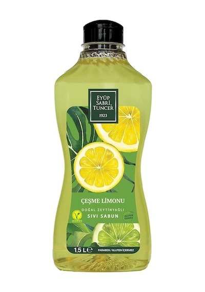 Eyüp Sabri Tuncer Çeşme Limonu Doğal Zeytinyağlı Sıvı Sabun 1500 ML