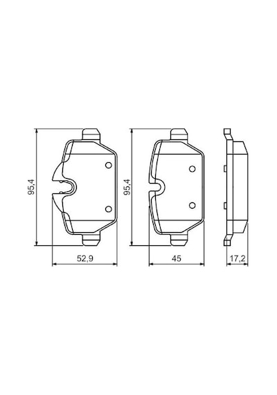 Bmw 1 E81 116d 2.0 2009-2011 Bosch Arka Balata Netparbp1181 66-85 Kw