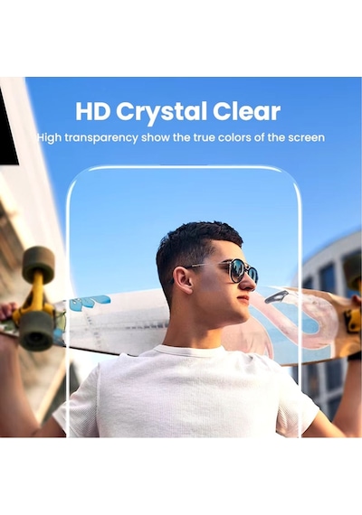 Apple Uyumlu iPhone 16 Pro Max Ekran Koruyucu Kırılmaz Cam Tamperli
