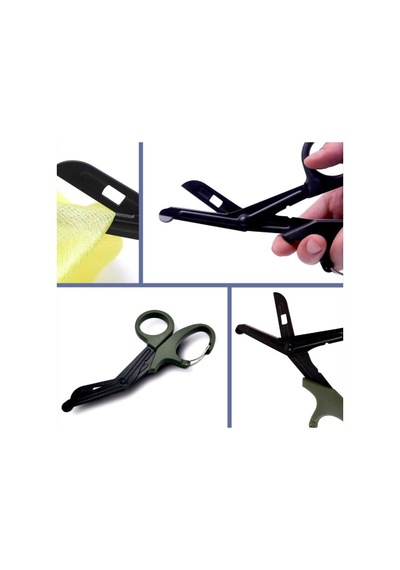 Omeniv İlk Yardım Outdoor Kamp Makası Karabiner Paslanmaz Çelik Çok Renkli
