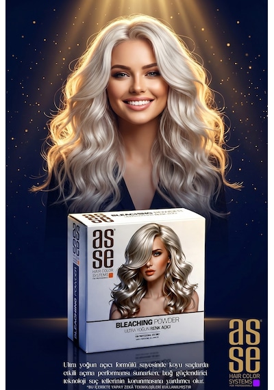 Asse Hair Colors For Professionals Bleaching Powder Ultra Yoğun Saç Renk Açıcı