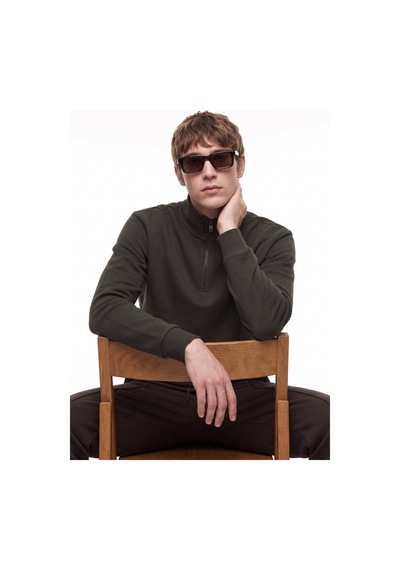 Jeep Haki Erkek Sweatshirt J5wm-swt7222 Koyu Haki