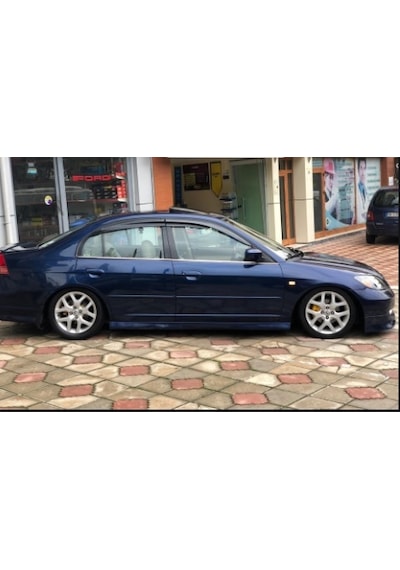 Honda Civic Vtec 2 Krom Cam Çıtası 4 Parça 2001-2005 Paslanmaz N11.695