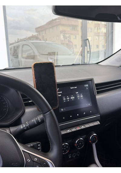 Renault Clio 5, 5.5 Uyumlu Araca Özel Magsafe Telefon Tutacagı 2020-2026 Model Soldan Aparatlı