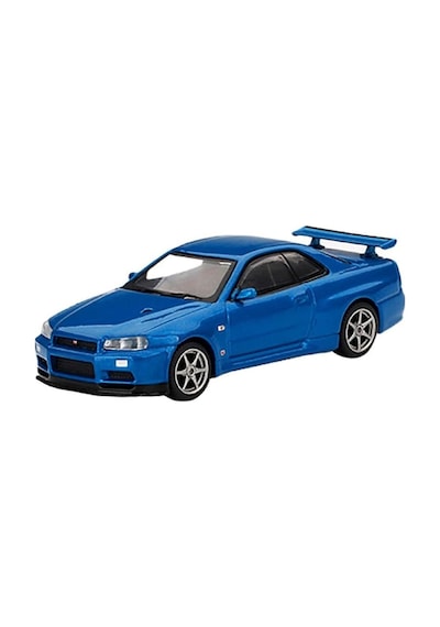 Mını Gt 1:64 Nissan Skyline Gt-r R34 V-spec Bayside Blue