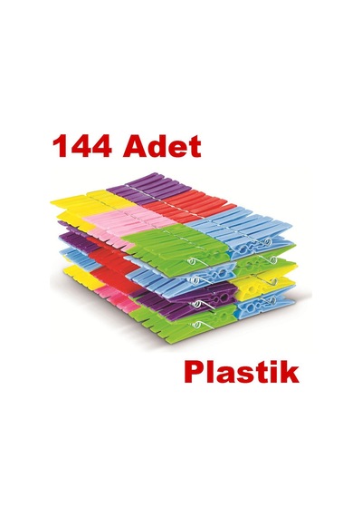 144 Adet Yaylı Çamaşır Ve Elbise Mandalı-Zmbk 101