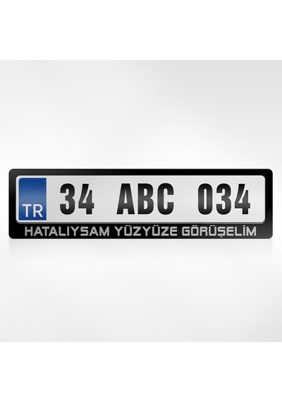 Kişiye Özel Hatalıysam Yüzyüze Görüşelim Yazılı Plakalık 461255512