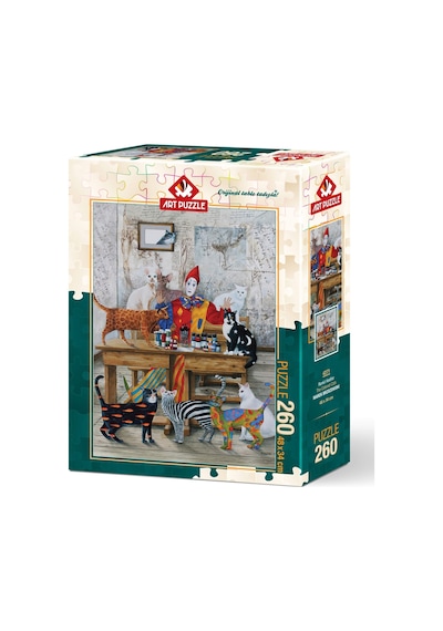 Art Puzzle 260 Parça Puzzle Renkli Kediler