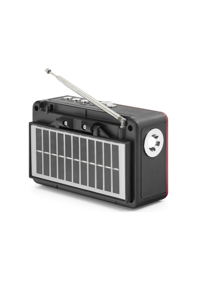 Jıoc H532uts Nostaljik Fm Radyo Usb Tf Solar Şarjlı El Fenerli Kamp Hoparlörü