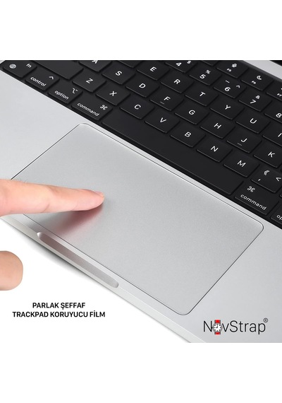 Novstrap Apple Uyumlu MacBook Air M3 2024 13.6 İnç A3113 İle Trackpad Koruyucu Film Karışık Çok Renkli