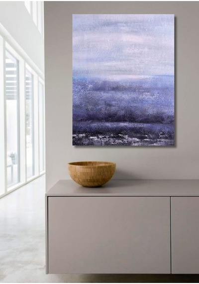 Soyut El Yapımı Yağlı Boya Tablo 85x105cm