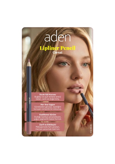 Aden Lipliner Pencil - Dudak Kalemi 21 Carnal Karanfil 0