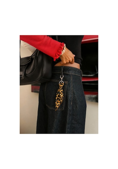 Tarzınıseç Leopar Desenli Anahtarlık Charm
