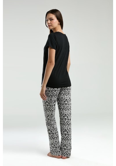 Arnetta Kadın Siyah Pijama Takımı Ar3240-s-v1 Siyah