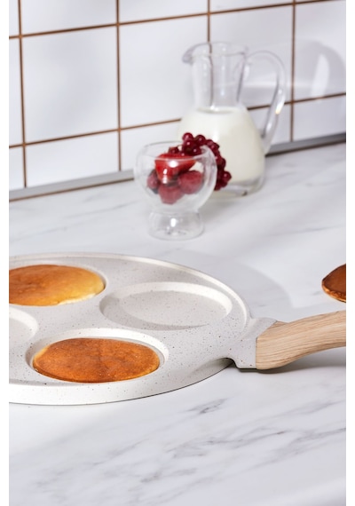 Karaca  Mutfaksever Biogranit 4 Eggs Pankek Tava 26 Cm Krem