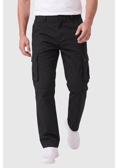 Rizzup Erkek Relaxed Fit Bol Kesim Likralı Siyah Outdoor Kargo Pantolon Çok Cepli Geniş Paça 1705421 Rizzup Erkek Relaxed Fit Bol Kesim Likralı Siyah Outdoor Kargo Pantolon Çok Cepli Geniş Paça 1705421