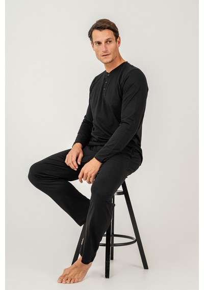 Arnetta Erkek Siyah Pijama Takımı Ar3694-s-v2 Siyah