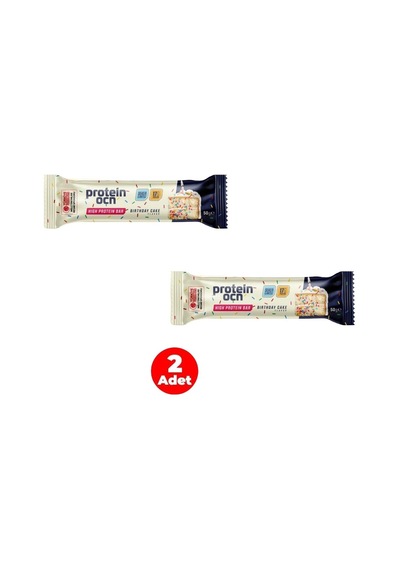 Proteinocean Birthday Cake Protein Bar 50g 2 Adet