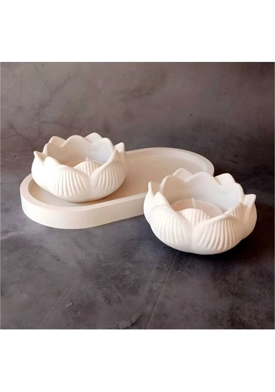 Bernami Mum Pinterest Lotus Çiçeği Mumluk Organizer Dekoratif Obje Takı Kutusu Diğer