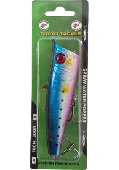 Spray Water Popper Su Üstü Püskürtmeli Sahte Popper Yem 10cm 20gr