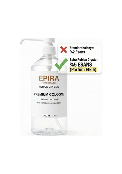 Epira Fragrance 80 Derece Rubion Crystal Premium Kolonya 1 L