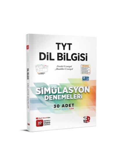 3D Yayınları TYT Dil Bilgisi Simülasyon Denemeleri - 3d tyt denem