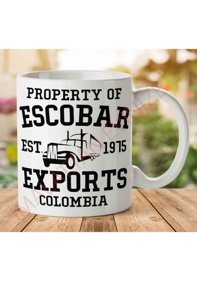 Escobar Exports Colombıa Iki Tarafı Baskılı Kupa Bardak Çok Renkli
