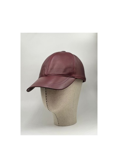 Emybox %100 Deri El Yapımı Unisex İç Astarlı Ayarlanabilir Boyut Cırtcırtlı 8 Parça Deri Şapka Kahverengi