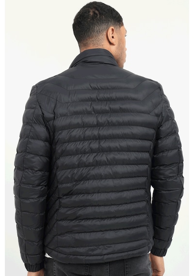 Dufy Siyah Kapitone Slim Fit Erkek Mont -25288 Siyah