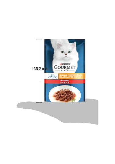 Purina Gourmet Perle Izgara Sığır Etli Pouch Yetişkin Kedi Yaş Maması 85 G