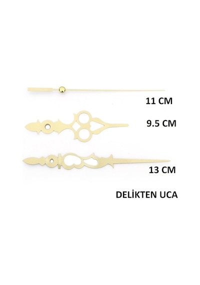 5 Adet Duvar Saati Mekanizması , Askılı , Şaft Uzunluğu 22 Mm , (525538528)