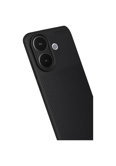 Cosmotex Newface Vivo V60 Lite Auto Focus Karbon Kapak - Siyah