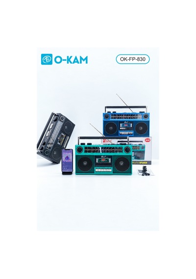 O-kam Fp-830 Bluetooth Kasetçalarlı Dört Bant Retro Radyo
