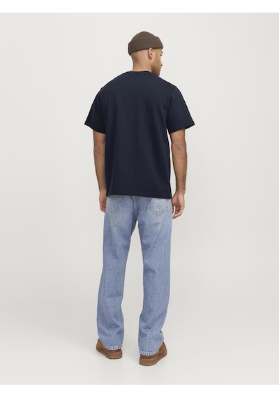 Jack & Jones Erkek Rdd Nakışlı Tişört - Daze - 12264110 Salute