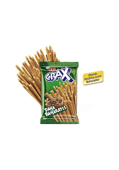 Eti Crax Baharatlı Çubuk Kraker 20 x 50 G
