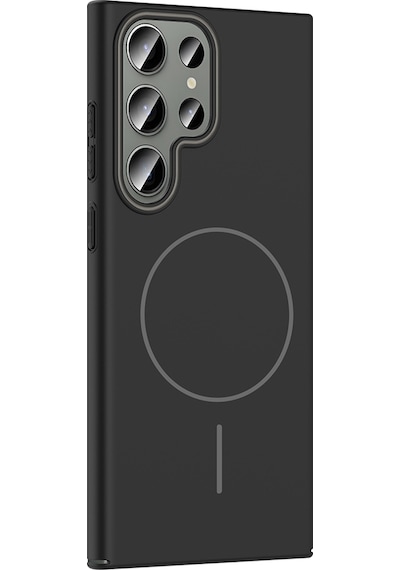 Galaxy S24 Ultra Uyumlu Kılıf Magsafe Şarj Özellikli Zore Ruby Silikon Kapak - Lacivert Lacivert