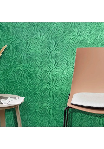 Tink 3d Kendinden Yapışkanlı Akustik Keçe Panel Dalgalı Desenli 52x98 Cm 10 Adet 5 M² Yeşil