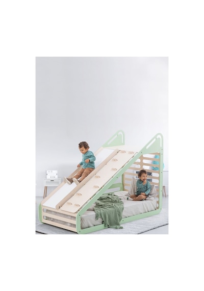 Sleepy Montessori Karyola 90x190 Cm Yatak Mint Salıncak Masa Yazı Tahtası Kaydırak Tırmanma Tahtası Sleepy Montessori Karyola 90x190 Cm Yatak Mint Salıncak Masa Yazı Tahtası Kaydırak Tırmanma Tahtası