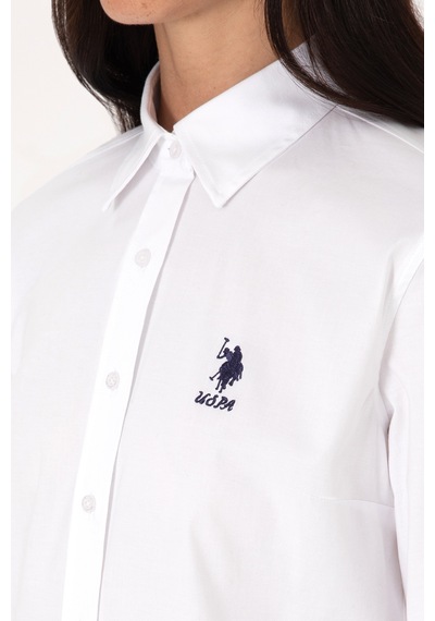 U.s. Polo Assn. Kadın Beyaz Gömlek Basic 50307989-vr013 Beyaz