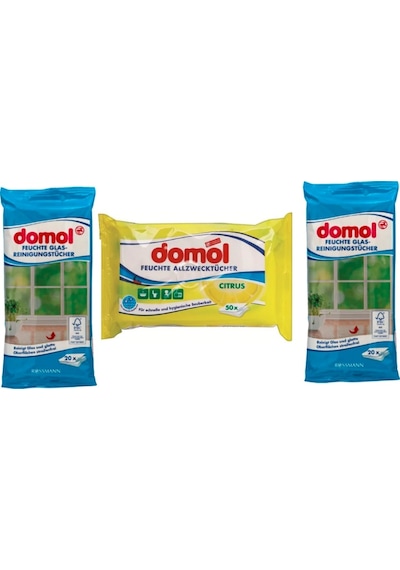 Domol Limonlu Hijyenik Bez & Cam Yüzey Bezi
