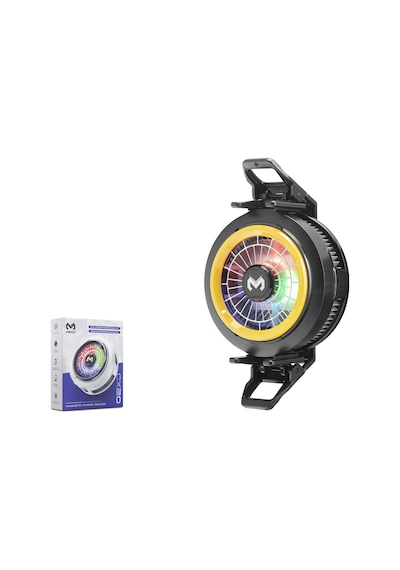 Hadron Cx20 Manyetik Klipsli Telefon Soğutucu Fan Rgb Siyah