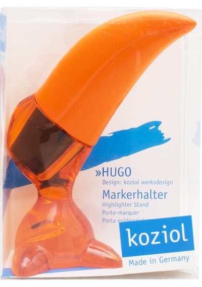 Koziol 5577509 Hugo Fosforlu Kalem Koyu Turuncu