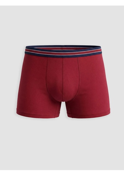 Lc Waikiki Bordo Standart Kalıp Pamuklu Esnek Erkek Boxer 7'li