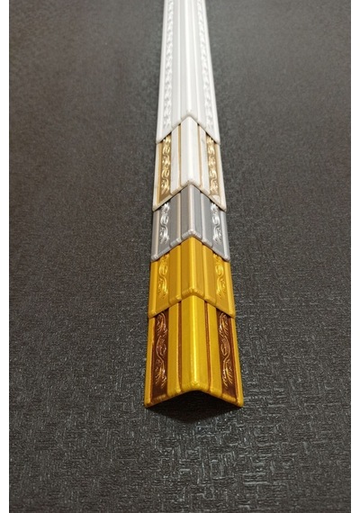 Decogold Yeni 4 100 Cm Köşe Profili Çıtası Gümüş