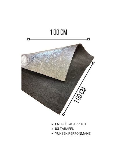 Alüminyum Kaplı Polietilen Sünger Levha 10 Mm En:1 Mt Boy:1 Mt