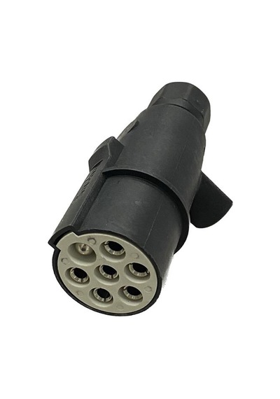 SABA TIR DORSE ELEKTRİK SOKETİ (RÖMORK FİŞİ) (7'Lİ ERKEK FİŞLİ) (PLS SİYAH) (S TİPİ)