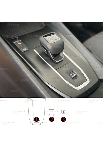 Nissan Qashqai Uyumlu Orta Konsol Piano Black Tpu Koruyucu 3lü Set 2025-2026